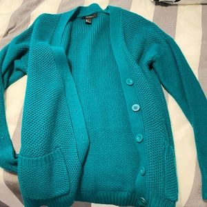 Teal sweater